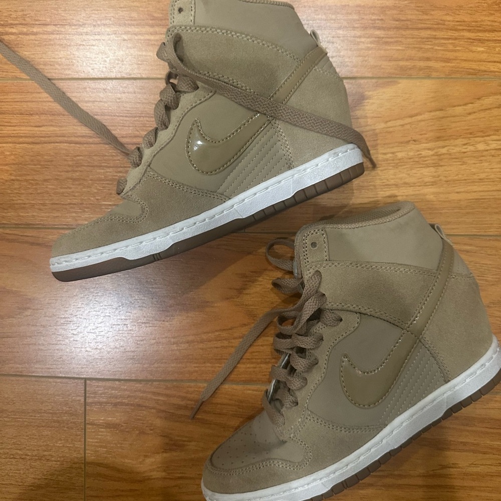 Nike Dunk Sky HI Essential 644877-200 Desert Camo Wedge Wmns